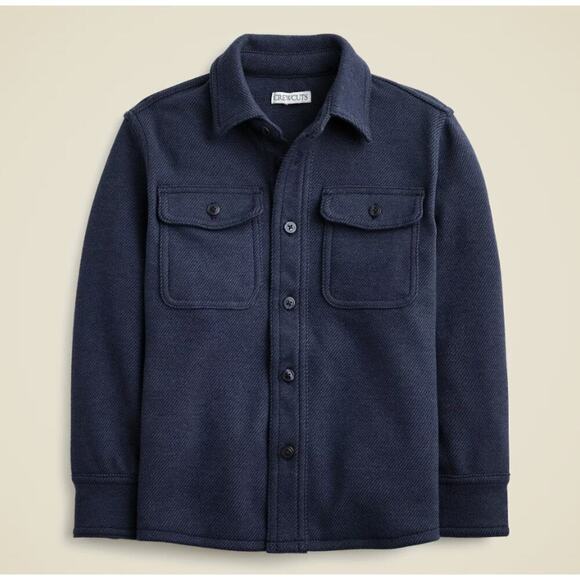 J.Crew Crewcuts Boys Long Sleeve Seaboard Soft Knit Shirt in Blue Size 10 NEW - Picture 2 of 7